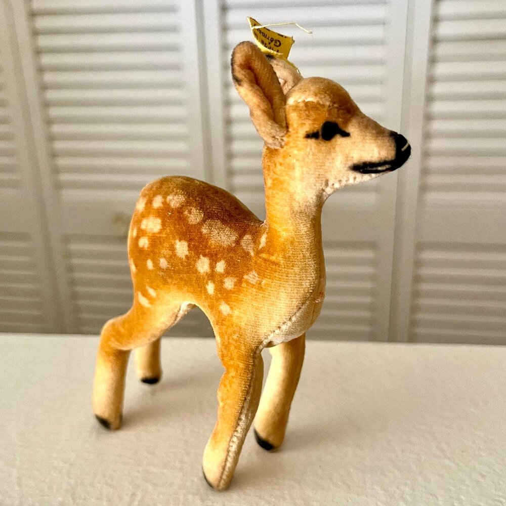 Vintage Steiff Fawn (1949-1964) – Button in Ear – 5"